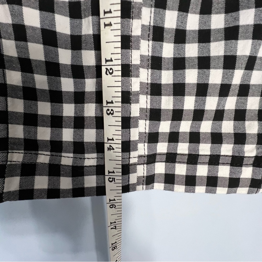 Free People Black and White Checkered Mini Skirt - Picture 5 of 8